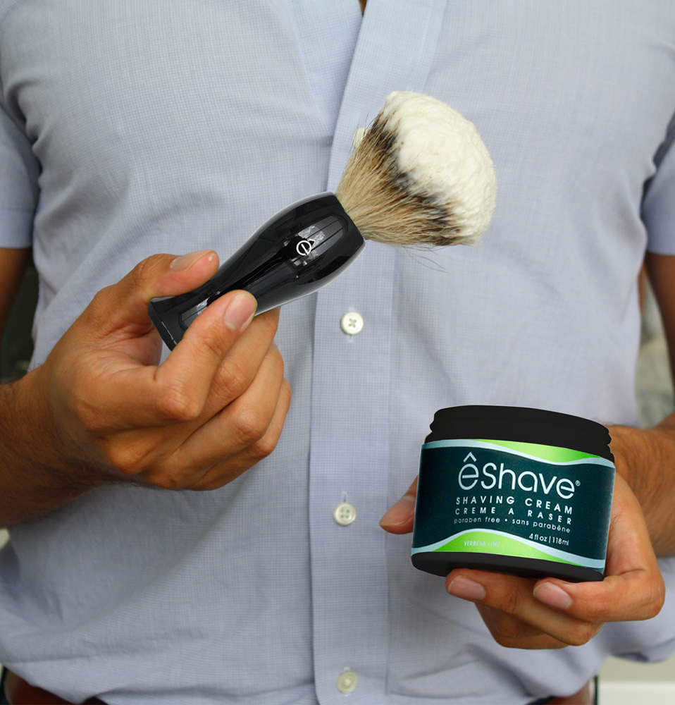 eshave shaving cream verbena lime with brush